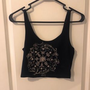 Black crop top